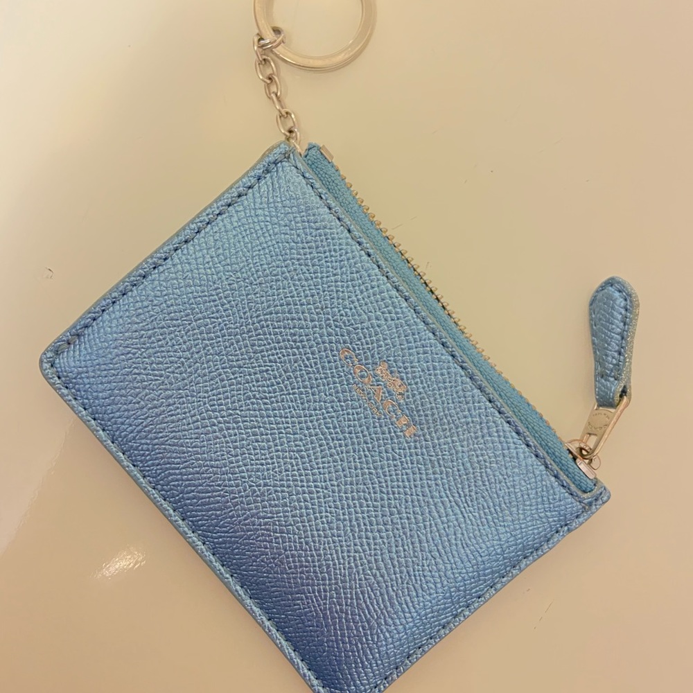 Coach glitter keychain wallet